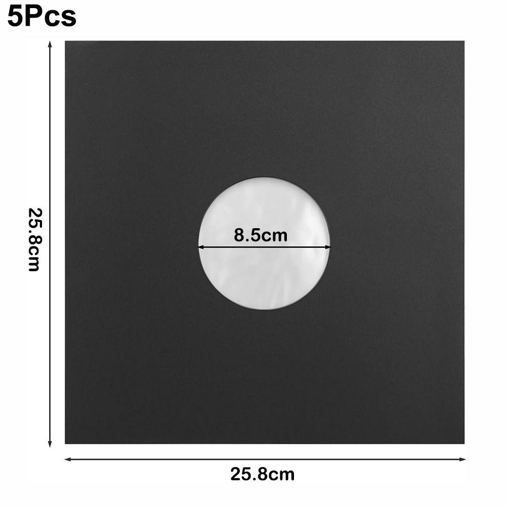 New 7/10/12 Inch Vinyl Record Storage Sleeves With Poly-lined Anti-static LP Album Holder Black Vinyl Outer Sleeves