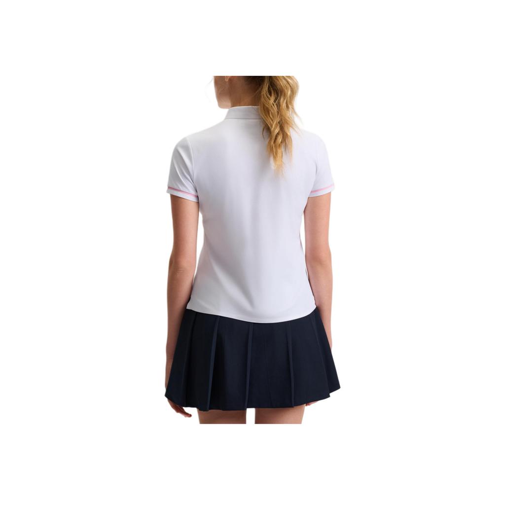 New FILA Athletics Polo Shirt Women's Jade White A11W523104F-WT