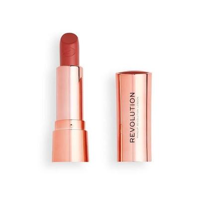 Lipstick - MAKE UP REVOLUTION - Satin Kiss - Red - Satin - Not Waterproof