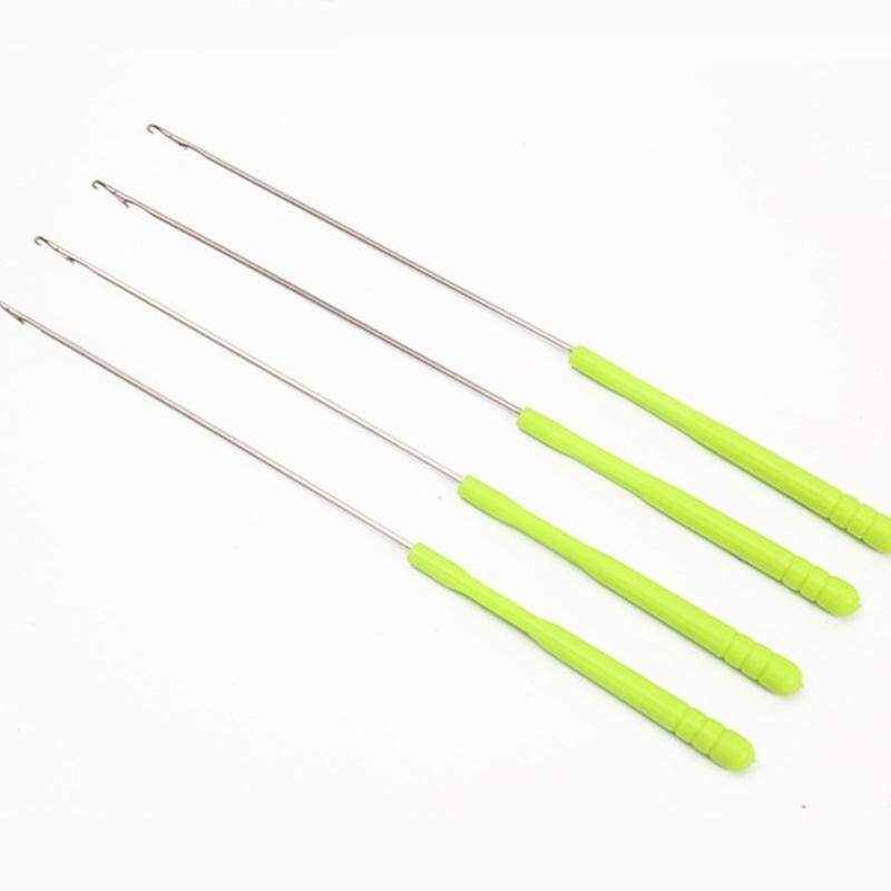 5PCS Crochet Hooks for Hair Braiding Carpet Making and DIY Craft, Plastic Handle Crochet Needle