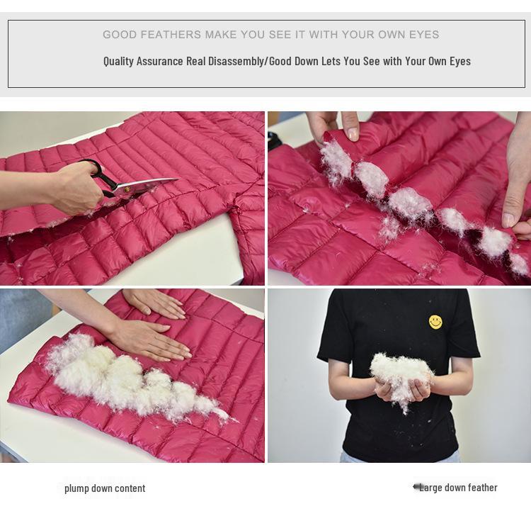 2024 Women's Plus Size Lightweight Mid-Length Down Jacket with Detachable Hood