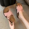 Oversized, Sandals, Thick Bottom, Versatile, Beach Shoes, Seaside, New Style, Outerwear, Women's, Slippers