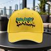 1pc New Brazilian Graffiti Adjustable Sandwich Baseball Cap Lightweight Printed Womens Hat Trendy Mens Cap For Sports Enthus