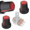 2x Gałka Potencjometru – Oś 6mm Czerwona 15x17mm | Wysoka Jakość Materiału | Ergonomiczny Design I Łatwa Instalacja