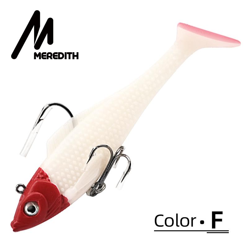 MEREDITH Soft Minnow Bait 10cm/18g & 12.5cm/27g 3pcs Lead Jig Pike Bass JXJ01