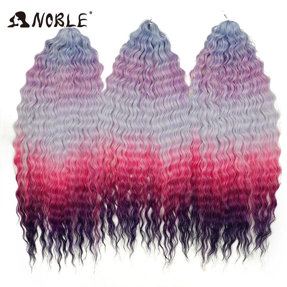 Edles Häkelhaar Locken Haar Wasserwelle 24 Zoll 300g Ombre Blond Twist Häkelhaar Zopf Haar Deep Wave Flecht Haarverlängerung