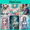 Diamond 5d Diy Portrait Painting Beautiful Woman Full Square Round Diamond Mosaic Flower Rhinestone Pictures Home Decoration