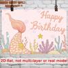 2D Pastel Mermaid Theme Kids Birthday Themed Backdrop