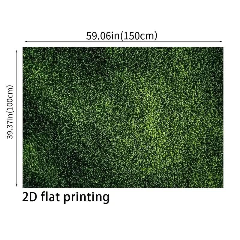 2D Green Grass Wall Photography Backdrop, Artificial Greenery Wall Background Cloth