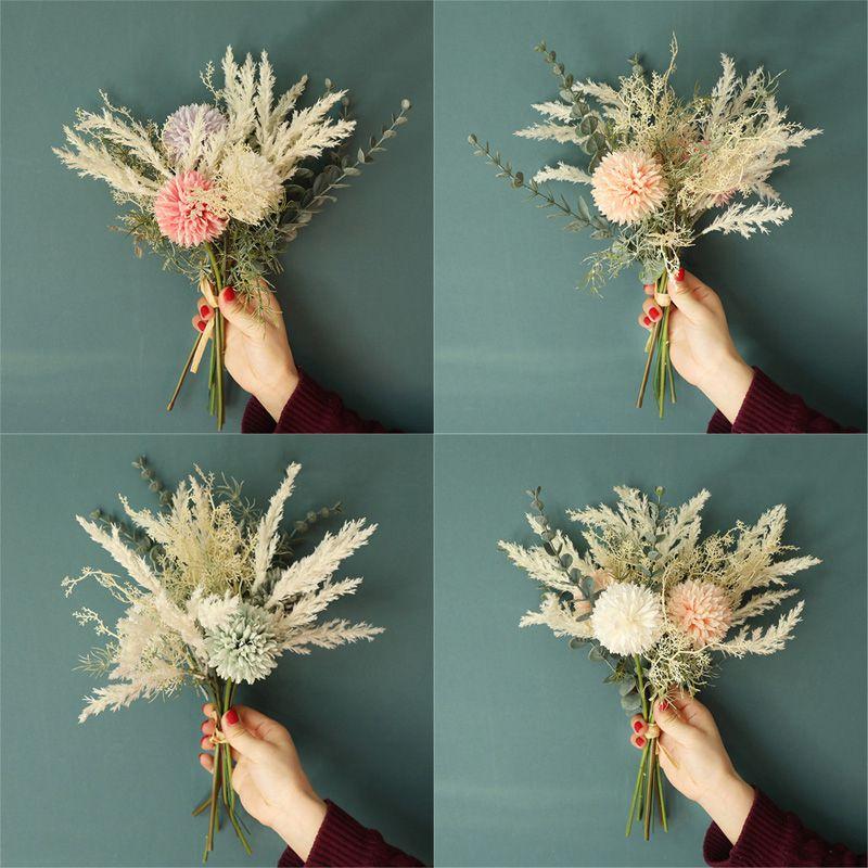 Stunning Dandelion Eucalyptus Hybrid Bouquet Ideal For Weddings And Home Decoration
