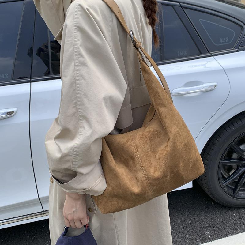 Torby z zamszu, Torby damskie, Torby o dużej pojemności, Nowe jesienno-zimowe torby na ramię na co dzień, Wysokiej klasy torby do pracy, Prezenty świąteczne,