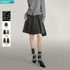 Inman Women's High-Waisted College Style Pleated Mini Skirt