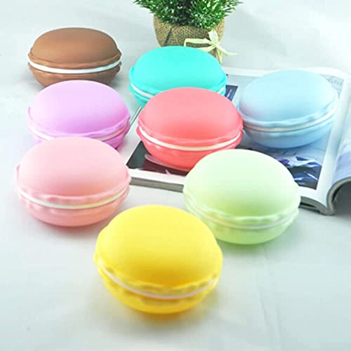 DBMART 6-color Set Two-in-one Realistic Macarons Food Samples Small Storage Pouch Bread Sweets Vegetables Fruits Display Toy Exhibition Promotional
