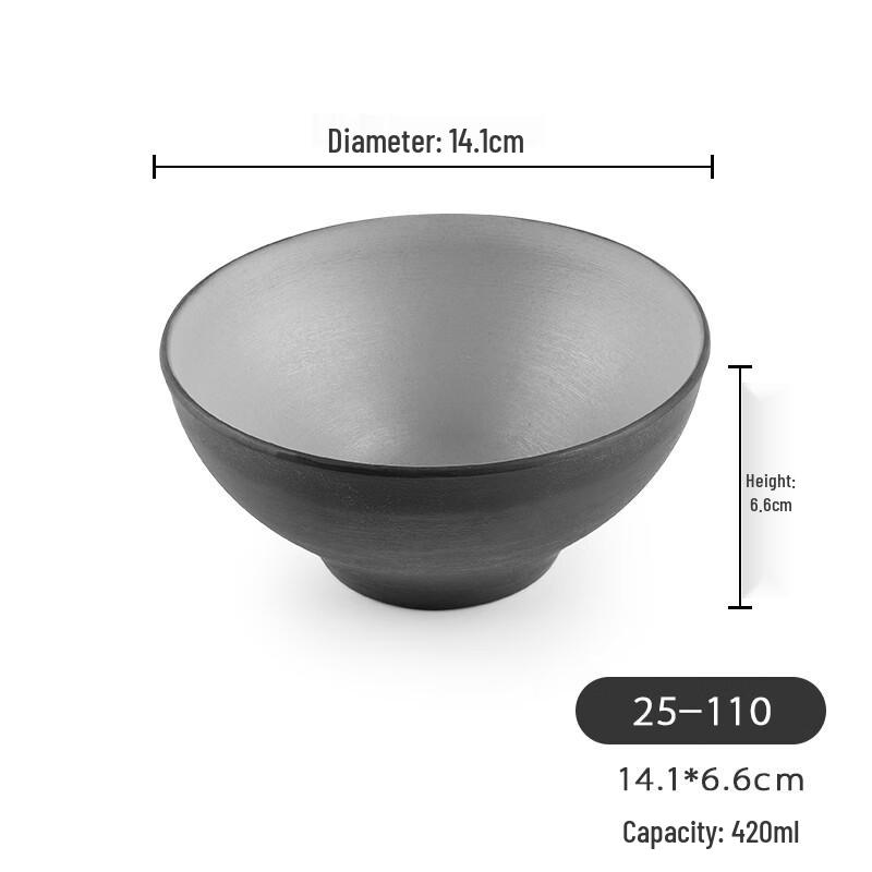 

Japanese Style Black Frosted Melamine Noodle Bowl