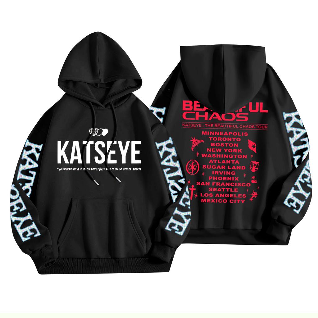 Unisex Fashion Lightweight Long Sleeve Pullover With Pockets Printed Hoodie