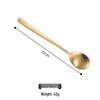 Abay Gold Stainless Steel Korean Style Flat Chopsticks