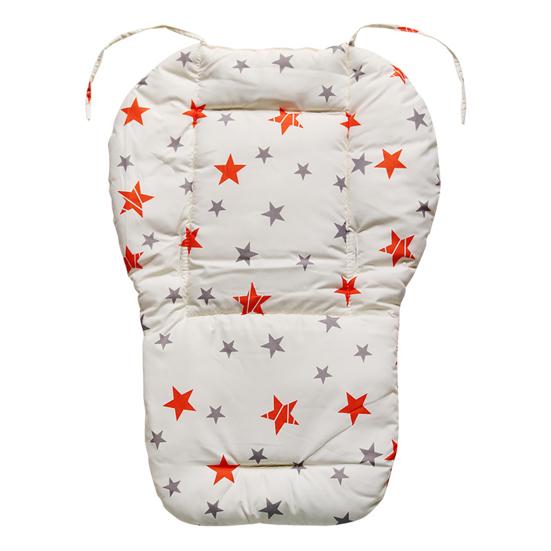 Chair Cushion Foldable Protector Cotton Star Print Stroller Chair Liner Mat for Baby