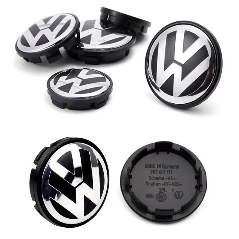 LVAXC1 4pcs 55mm 65mm car styling wheel center wheel hub cap modification accessories suitable for VW Volkswagen Jetta MK5 Golf Passat