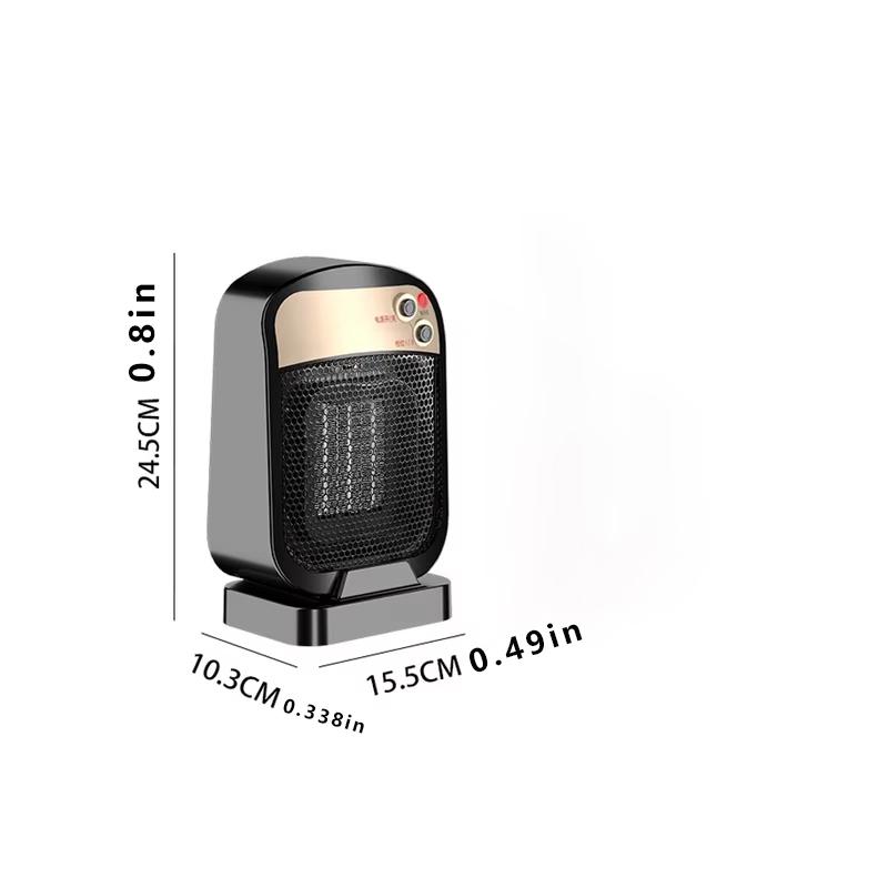 

Маленький электрический обогреватель, зимний, с низким потреблением энергии, для домашнего офиса, портативный настольный вентилятор, обогреватель для отопления помещений, теплый воздух us чёрный