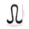 Multifunctional Double Hooks Portable Towel Bathrobe Holder Hooks For Bathroom Glass Door Storage