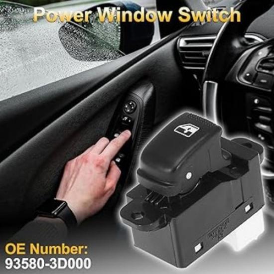 Power Window Switch 93580-3D000 Replacement for 2003-2006 Rio 2002-2005 Sona