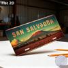Custom San Salvador Volcano Metal Sign Travel Souvenir Cafe Garage Garden Wall Decor Gift 12x5.9 Inch