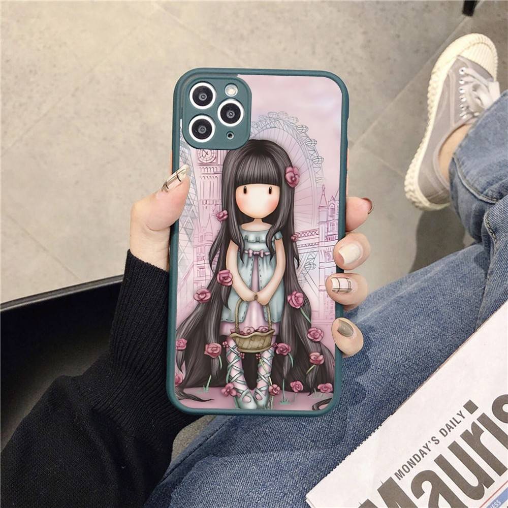 Japan Santoro G-Gorjuss Phone Cases For IPhone 16 15 14 Plus 13 12 11 Pro Max Matte Oft Bumper Phone Cover