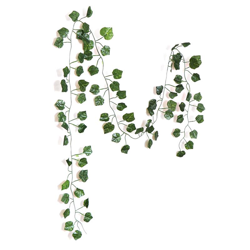 Green Silk Artificial Grape Hanging Leaf For Home Wedding Garden Party Decor