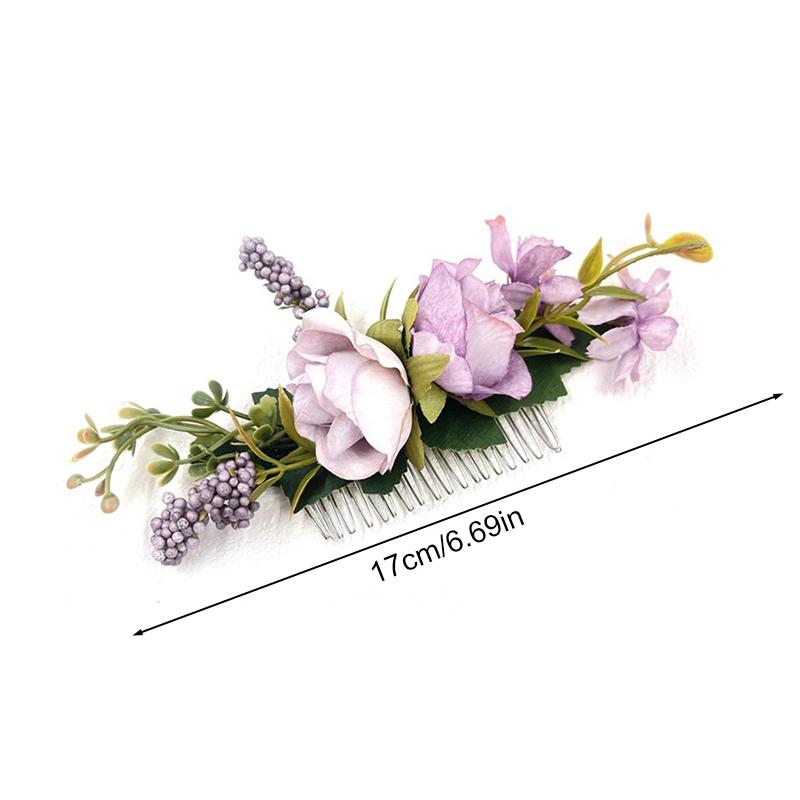 1Pc Hairpin Aesthetic Beauty Hair Accessories Bohemia Flower Fashion Wedding Bride Hair Comb