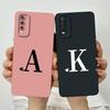 For Vivo Y20 Case Vivo Y20s Y20I Y20SG Y20G Phone Case Vivo V2029 V2027 V2032 Case Luxury Letters Square Shockproof Back Cover