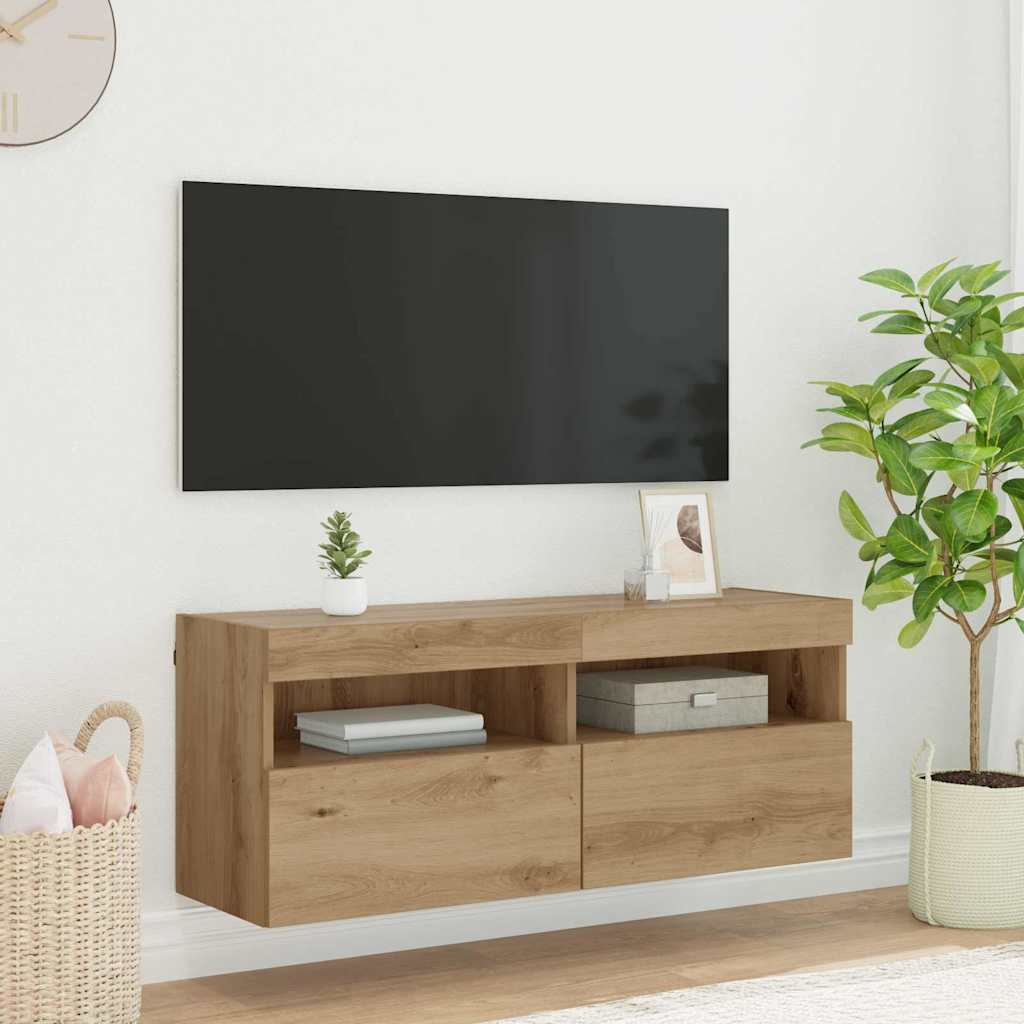 TV Wall Cabinet Artisan Oak 100 x 30 x 40 cm Particleboard