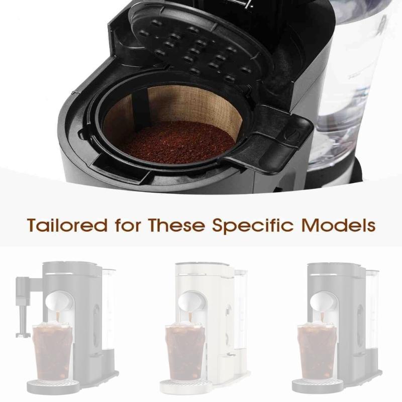 2PCS Easy Cleaning Filter Cup Accessory Plastic Texture Suitable for Coffee Makers with Simple Assembly and Portability