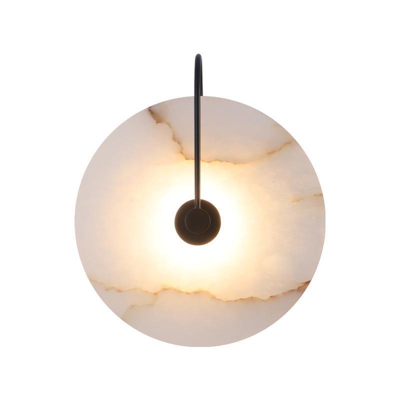 Nordic Minimalist Marble Wall Lamp for Living Room, Bedroom, or Hotel