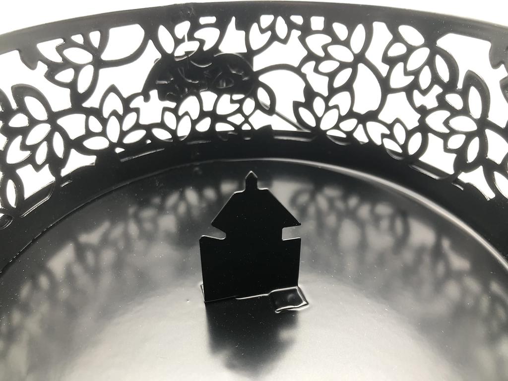 Ansimple Iron Mosquito Coil Holder, Mosquito Coil Case, Mosquito Coil Case, Mosquito Coil Stand, Lotus Motif, Glossy Finish, Suitable for Indoor and O