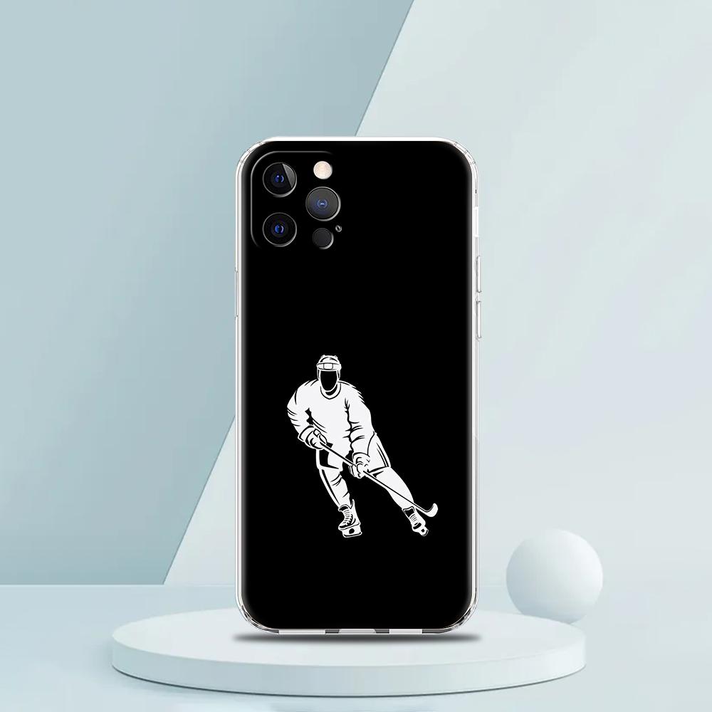 Eishockeyfeld Luxus Handyhülle Für iPhone 16 15 14 13 12 11 Pro Max XS X XR SE 7 8 Plus Weiches Silikon Klare Hülle