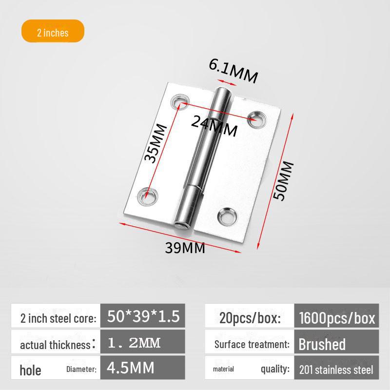 Scharniersatz für Schranktüren und Fenster aus Edelstahl 304