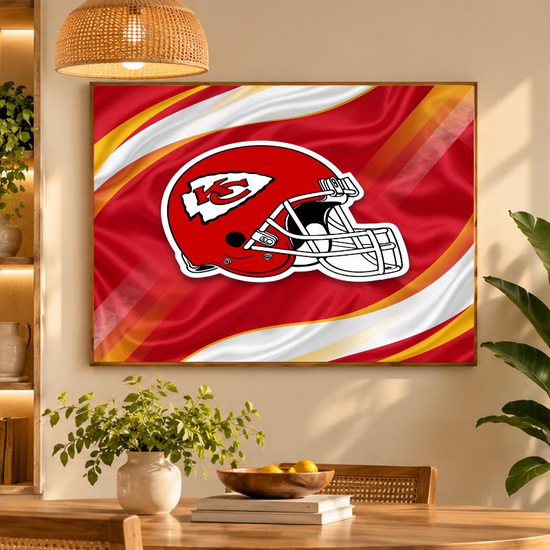 5D Diamond Painting Kansas City Chiefs DIY Full Drill Diamond Art Kit Home Decoration