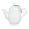 Jimei Jiduo White Ceramic Teapot with Infuser - 1200ml