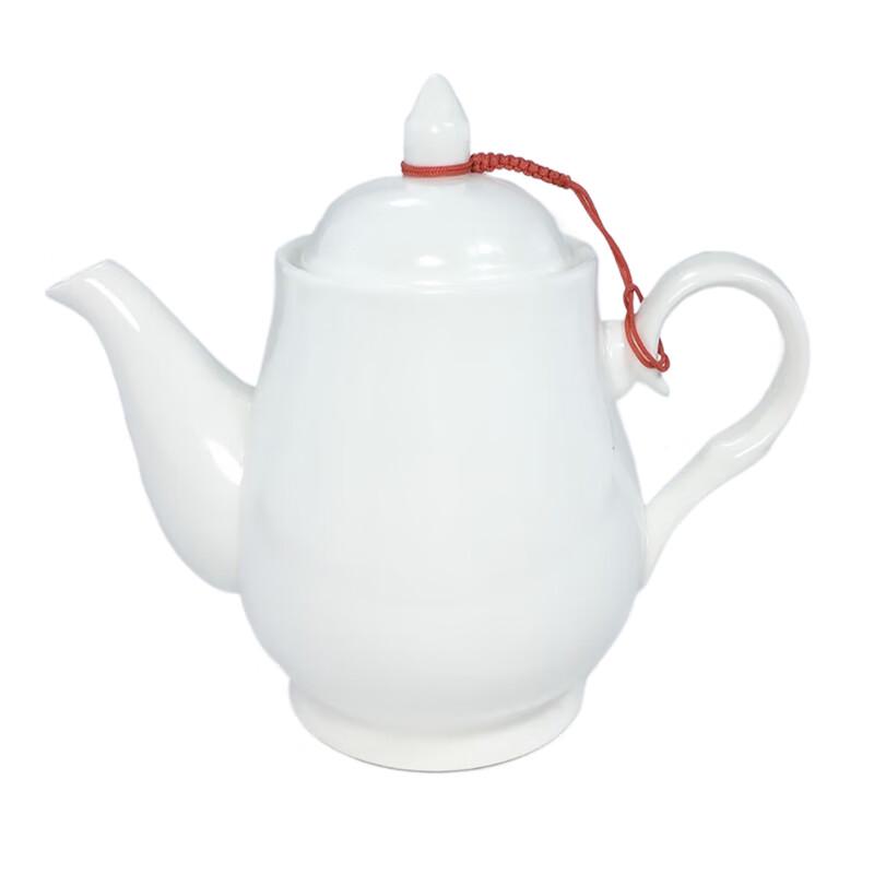 Jimei Jiduo White Ceramic Teapot with Infuser - 1200ml