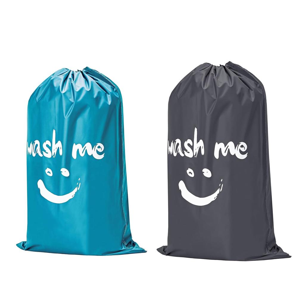 Drawstring Laundry Bag Large Machine Washable Travel Dorm Dirty Clothes Storage Sack for Mom Laundry Organizer