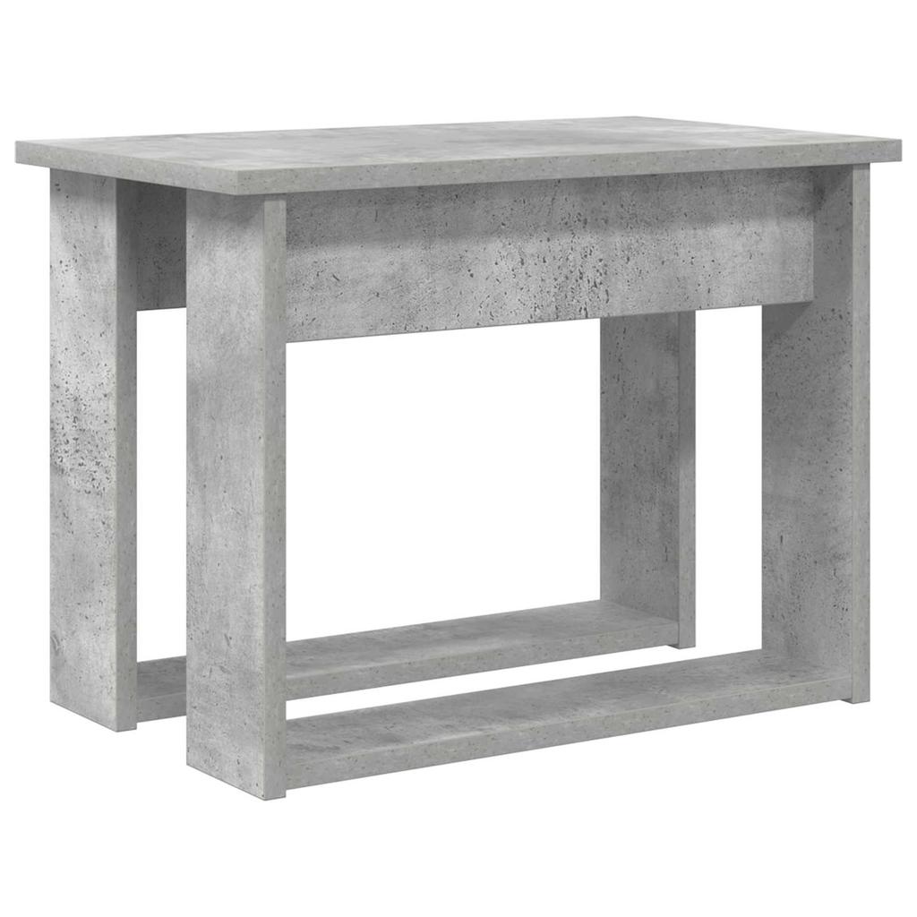 Coffee Table Set 2 Pieces Concrete Grey 50 x 52 x 42 cm Engineered Wood