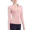 Women's Long Sleeve Yoga Top - Stand Collar, UV Protection, Lightweight Fitness Shirt for Summer 2024