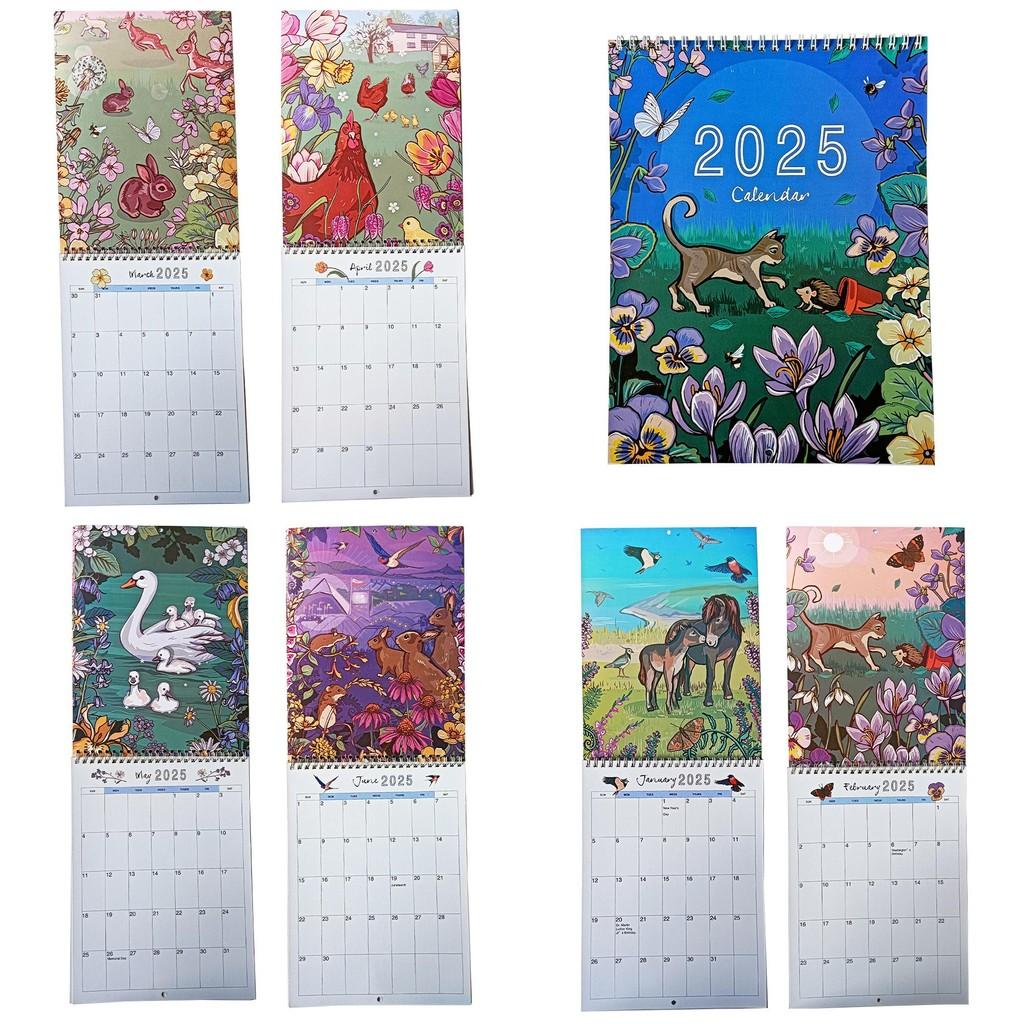2025 Animal And Nature Calendar Unique Paper Calendar For Students And Professionals Alike