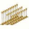 Vintage Gold Metal Tapered Candle Holders, Modern High Pedestal Candle Stand Decor, Tabletop Centerpiece For Wedding Party Dining