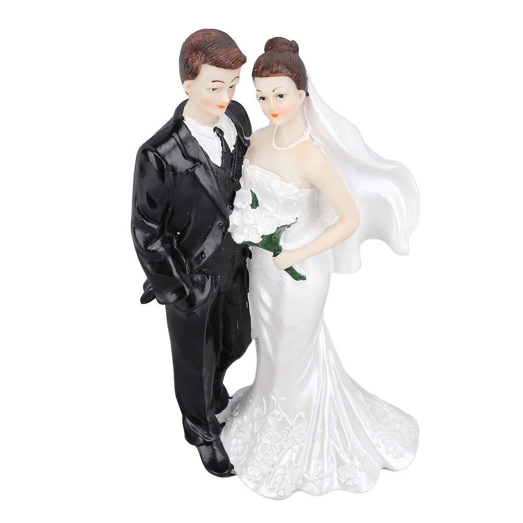 Bride and Groom Statue Romantic Memorable Long Lasting Exquisite Easy To Maintain Wedding Cake Toppe