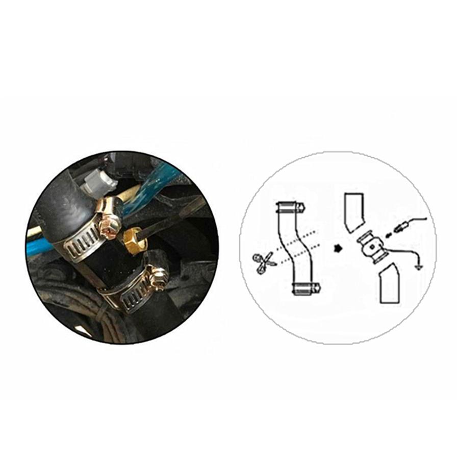 5 IN 1 Digital Motorcycle Water Temperature Voltage Meter w/22mm Sensor Adapter