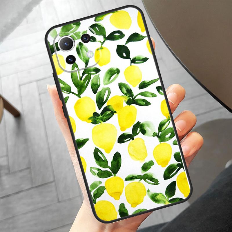 Summer Fruit Lemon Case For Xiaomi 15 Pro 13 14 Ultra 11T 12T 13T 14T Pro POCO F7 X7 Pro X3 X5 X6 F5 F6 Cover