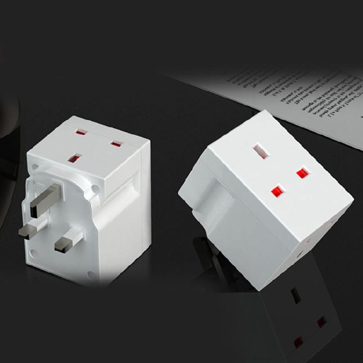 Antiflaming Triple Plug Adaptor 3 Way UK 3 Pin Sockets Multi Plugs Extension