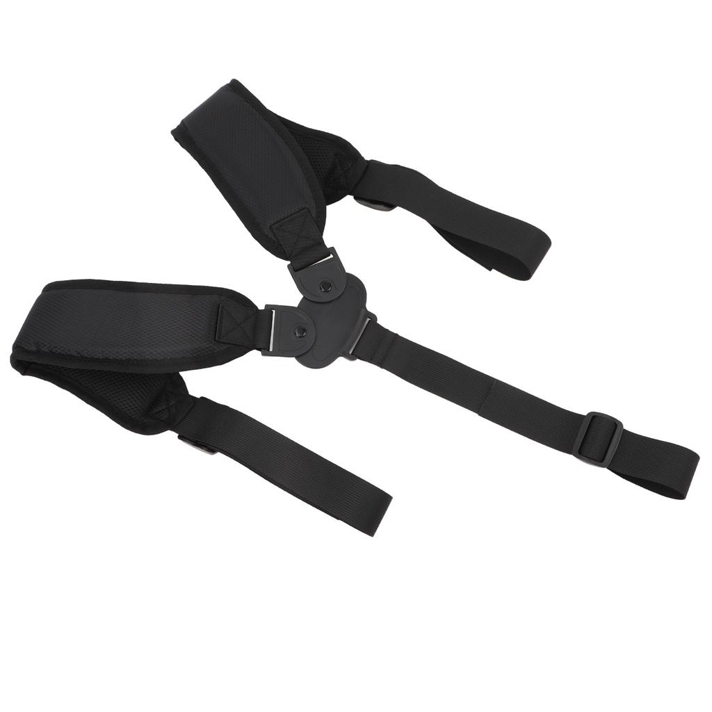 Golf Bag Strap Replacement Ergonomic Anti Slip Comfortable Double Shoulder Adjustable Strap Black
