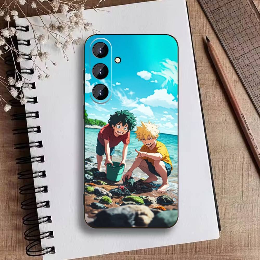 Katsuki Bakugo p-Hero Academia Phone Case For Samsung Galaxy A73,A21s,A22,A31,A52,A53,A71,A41Soft Black Shell